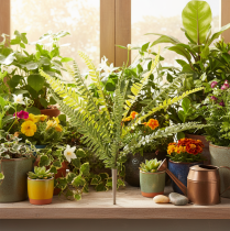 Product Artificial Fern Spray Green 45cm for Home Decoration