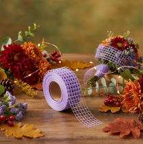Product ProductName: Purple Mesh Ribbon 4.5 cm x 10 m for Crafting and Decoration
ProductDescription:
```html
<h2>Purple Mesh Ribbon for Creative Crafting and Home Decoration</h2>
<p>Our vibrant purple mesh ribbon is a versatile and practical decorative a