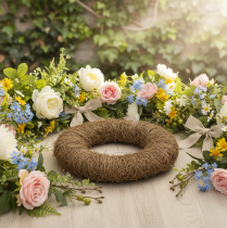 Product Natural Grapevine Wreath for Crafting and Decoration – 45cm