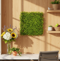 Product Artificial Boxwood Panel 55x55 cm Green for Decorative Wall Design
