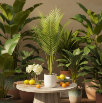 Product Kunst Palm Branch Artificial Plant for Arrangements 90cm