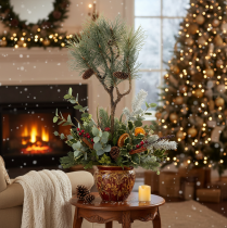 Product Kunst Pine Branch with Cones Decoration Green 93cm