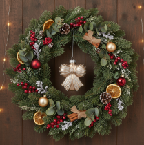 Product Glass Christmas Hanging Bow Ornaments, 10cm, Set of 2, Brown Tones