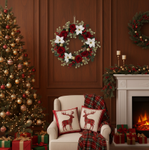 Product Kunststoff Artificial Bonsai Garland with Snow Effect 180cm for Indoor Winter Decoration