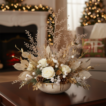Product Artificial Branch with Small Berries 85cm Champagne
