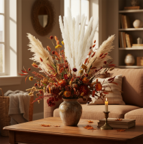 Product Pampas Grass Dried Flowers Bleached 70cm 15 Stems