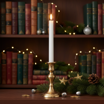 Product LED candle wax table candle warm white for battery Ø2cm 24cm 2pcs