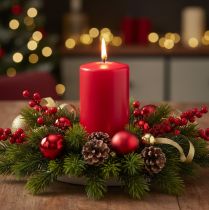 Product PURE pillar candle made of natural wax for a cozy atmosphere 13cm