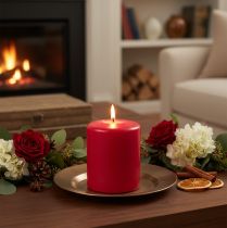 Product PURE natural wax candle for a relaxed living room atmosphere 9cm