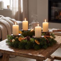 Product Candle Holder Brown Ø7cm 4 pcs