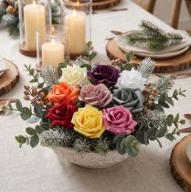 Product Foam Rose Ø7.5cm various colours 18 pcs
