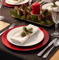 Product Plastic plate Ø33cm red-black