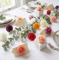 Product Foam Rose Ø3.5cm various colours 48 pcs
