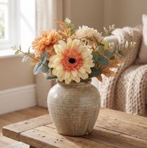 Product Artificial gerbera flower artificial flower apricot Ø11cm L50cm
