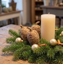Product Cedar cones, decorative cedar, natural, 9-10.5 cm, 3 pieces
