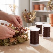 Product Wire for floristry and crafts Chocolate Brown 0.35mm 100g 3pcs