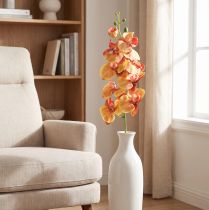 Product Orchid Phalaenopsis artificial 9 flowers red yellow 96cm