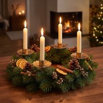 Product Candle holder Advent wreath for sticking stick candle holder Ø7cm 4pcs