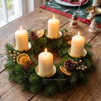 Product Candle Holder Gold Ø7cm 4 pcs