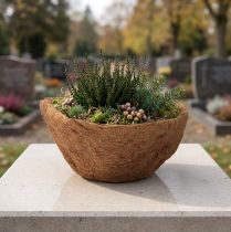 Product Flower bowl round, natural fiber bowl, coconut plant bowl around 30cm