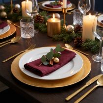 Product Decorative plate gold Ø28cm