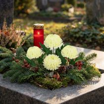 Product Chrysanthemum Cream Artificial Flower Ø7cm 18cm 4pcs