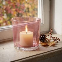 Product Glass pot Ø10cm H8.5cm old pink