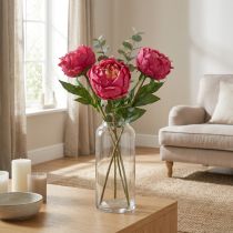 Product Artificial peony flower for elegant interior decoration, 58cm
