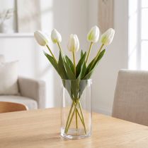 Product Decorative artificial tulip flowers for stylish interior design, 40cm, 5 pieces