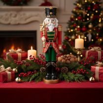 Product Festive Christmas Nutcracker Decoration 59cm - Polyresin Figurine for Indoors