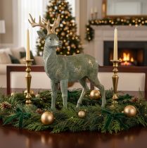 Product Green Polyresin Deer Figurine for Indoor Decoration, 43cm