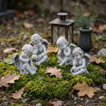 Product Angel sitting grey 11cm 4 pcs