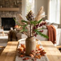 Product Deco artichoke purple artificial plant autumn decoration Ø7.5cm H42cm