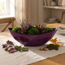 Product Plant boat decorative bowl purple 38.5cm×12.5cm×13cm