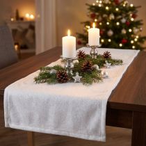 Product Snow blanket glitter snow carpet with silver glitter 120×80cm