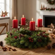 Product Candle holder for sticking 8cm brown 4 pcs
