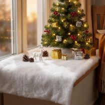 Product Snow blanket deco artificial snow mat snow carpet white 200×50cm