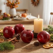 Product Decorative Apples Red, varnished Ø8cm 6 pcs