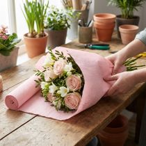 Product Pink Crepe Paper Roll for Crafting and Decoration, 50cm x 250cm