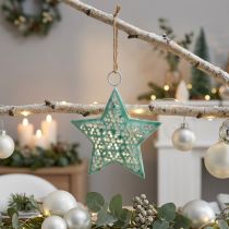Product Star mint green for hanging 9.5cm 1 pc
