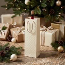 Product Gift Bag for Bottles Paper Cream 12×9×36cm 1 pc