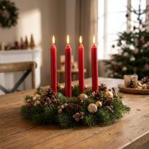 Product Taper Candles Red Candles Candle Decoration Christmas Ø21/170mm 6 Pcs