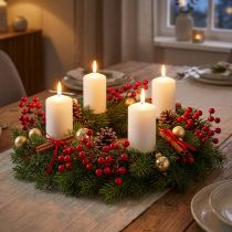 Product Bright Red Berry Branches – Ideal for Festive Decorations, 30 cm – Set of 6