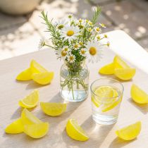 Product Artificial Lemon Slices Decoration, 24 Pieces, Summer Table Decoration