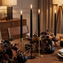Product Taper candles candles black candle decoration Ø21mm 170mm 6 pcs