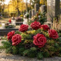 Product Foam Roses Ø6cm Red, Pack of 27