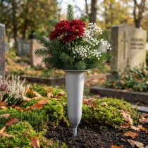 Product Grave vase silver 28.5cm
