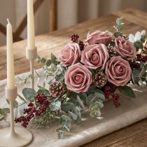 Product Foam Rose Ø10cm Old Pink 8 pcs