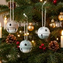 Product Metal bells Christmas bells Mint Beige Ø3cm 16pcs