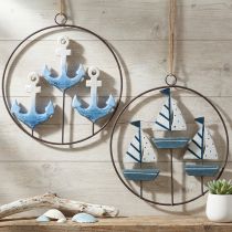 Product Decorative metal ring for hanging sailing boats / anchors Ø18cm 2 pcs